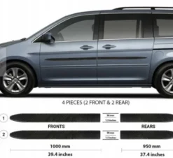 Honda ODYSSEY 2005-2010 Listwy CZARNE Boczne Drzwi