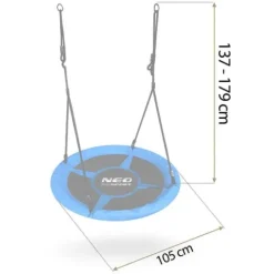 Huśtawka bocianie gniazdo Neo-Sport Swingo 100 cm