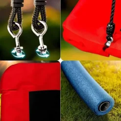Huśtawka bocianie gniazdo prostokątna Neo-Sport Swingo 110 x 70 cm