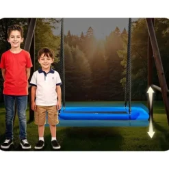 Huśtawka bocianie gniazdo prostokątna Neo-Sport Swingo 110 x 70 cm