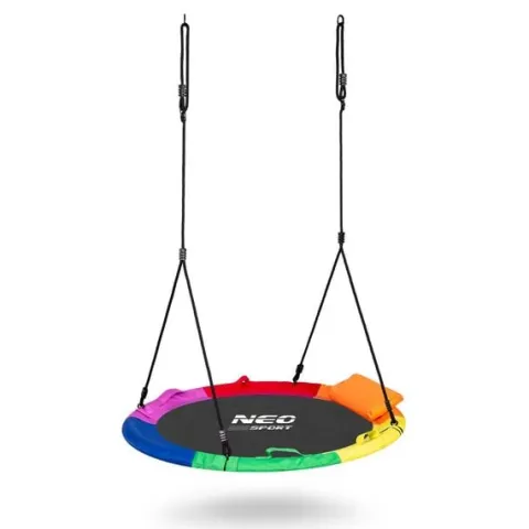 Huśtawka bocianie gniazdo Swingo XXL wielokolorowa 110 cm