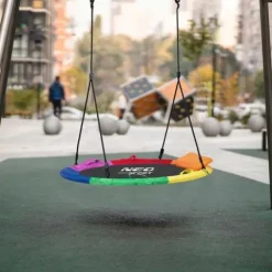 Huśtawka bocianie gniazdo Swingo XXL wielokolorowa 110 cm