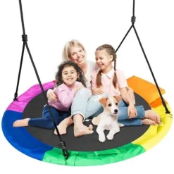 Huśtawka bocianie gniazdo Swingo XXL wielokolorowa 110 cm