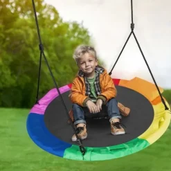 Huśtawka bocianie gniazdo Swingo XXL wielokolorowa 110 cm