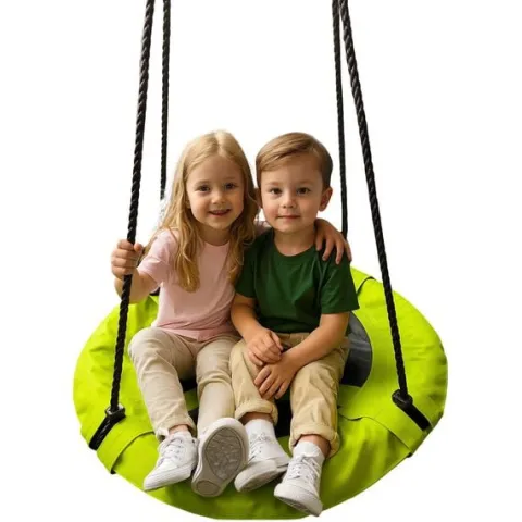 Huśtawka Ogrodowa Bocianie Gniazdo Dla Dzieci Zielona 60cm