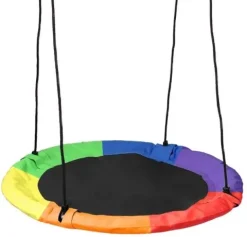 Huśtawka ogrodowa bocianie gniazdo Romek multikolor 60 cm