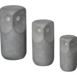IKEA TONAD Komplet ozdób 3 szt sowa szary