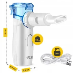 INHALATOR NEBULIZATOR DLA DZIECI DOROSŁYCH SIATECZKOWY PRZENOŚNY CICHY LITE