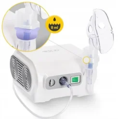 INHALATOR NEBULIZATOR KOMPRESOROWY DLA DOROSŁYCH PRZENOŚNY CICHY STD