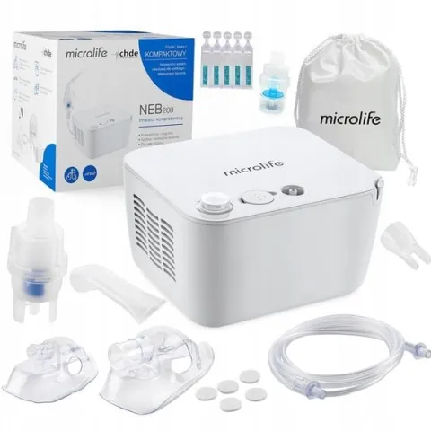 INHALATOR NEBULIZATOR MICROLIFE NEB 200 DLA DZIECI I DOROSŁYCH +GRATISY