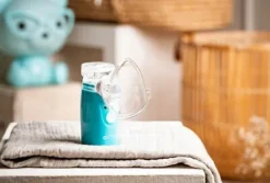 Inhalator nebulizator przenośny MESH Ultradźwiękowy dzieci + zasilacz Cichy