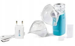 Inhalator nebulizator przenośny MESH Ultradźwiękowy dzieci + zasilacz Cichy