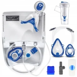 INHALATOR NEBULIZATOR RF7 DLA DZIECI FLAEM NEBULAIR+ 2MASKI CERTYFIKAT TUV