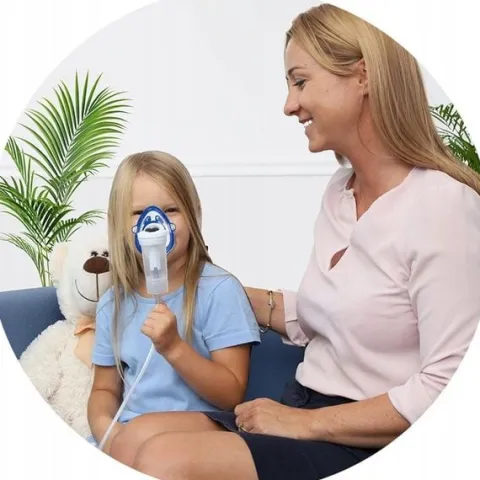 INHALATOR NEBULIZATOR RF7 DLA DZIECI FLAEM NEBULAIR+ 2MASKI CERTYFIKAT TUV
