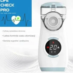 INHALATOR NEBULIZATOR SIATECZKOWY SUPER CICHY (35DB) DLA DZIECI I DOROSŁYCH
