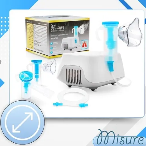INHALATOR NEBULIZATOR TŁOKOWY DLA DZIECI I DOROSŁYCH 2 MASKI FILTRY GRATIS