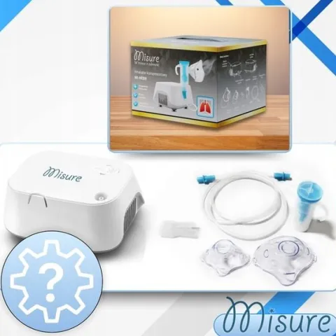 INHALATOR NEBULIZATOR TŁOKOWY DLA DZIECI I DOROSŁYCH 2 MASKI FILTRY GRATIS