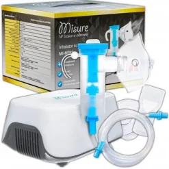 INHALATOR NEBULIZATOR TŁOKOWY DLA DZIECI I DOROSŁYCH 2 MASKI FILTRY GRATIS