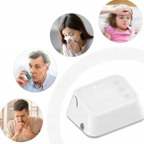 INHALATOR NEBULIZATOR TŁOKOWY DLA DZIECI I DOROSŁYCH, CICHY,PRZENOŚNY,LEKKI