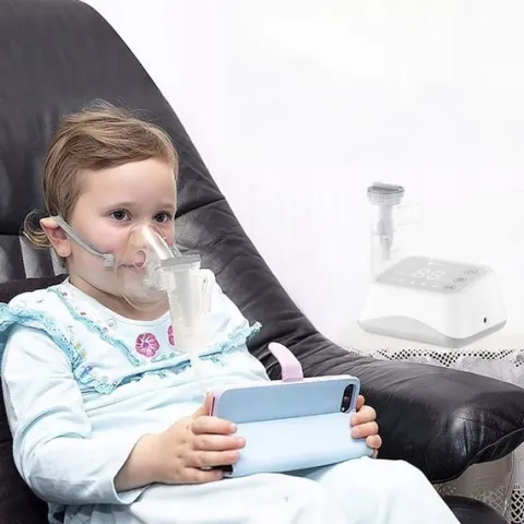 INHALATOR NEBULIZATOR TŁOKOWY DLA DZIECI I DOROSŁYCH, CICHY,PRZENOŚNY,LEKKI