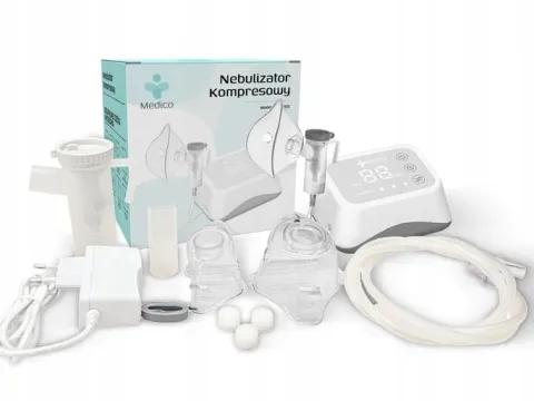 INHALATOR NEBULIZATOR TŁOKOWY DLA DZIECI I DOROSŁYCH, CICHY,PRZENOŚNY,LEKKI