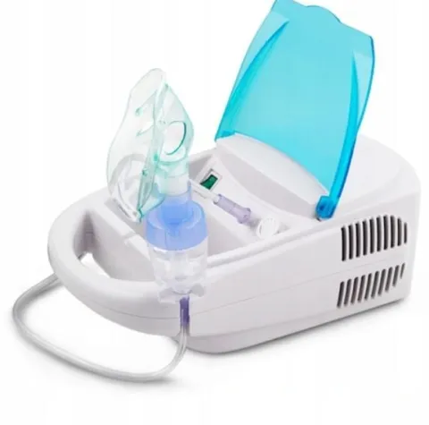 Inhalator pneumatyczny tłokowy Esperanza Zephyr ECN002 biały, błękitny