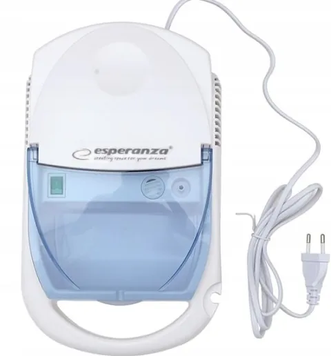 Inhalator pneumatyczny tłokowy Esperanza Zephyr ECN002 biały, błękitny