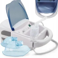 Inhalator pneumatyczny tłokowy Esperanza Zephyr ECN002 biały, błękitny