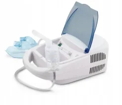 Inhalator pneumatyczny tłokowy Esperanza Zephyr ECN002 biały, błękitny