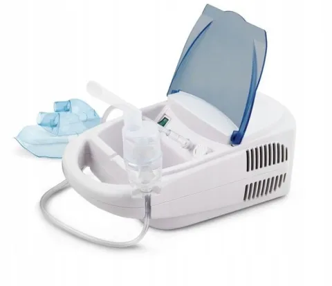 Inhalator pneumatyczny tłokowy Esperanza Zephyr ECN002 biały, błękitny