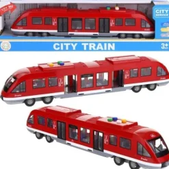 Interaktywny Tramwaj Pociąg z Napędem Zabawka Dla Dzieci Otwierane Drzwi