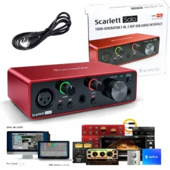 Interfejs audio Focusrite Scarlett Solo 3rd Gen USB XLR Jack 6,3 mm