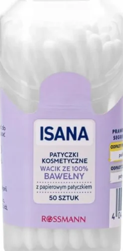 ISANA PATYCZKI KOSMETYCZNE TRAVEL BOX 50 SZT
