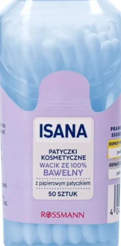 ISANA PATYCZKI KOSMETYCZNE TRAVEL BOX 50 SZT