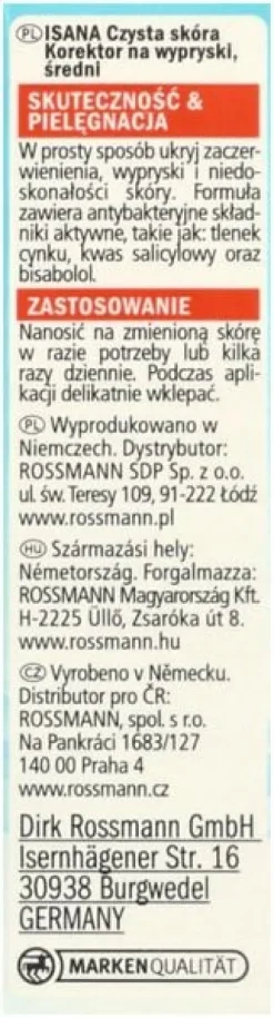 ISANA REINE HAUT KOREKTOR DO TWARZY MATUJĄCY ŚREDNI 3,8 G