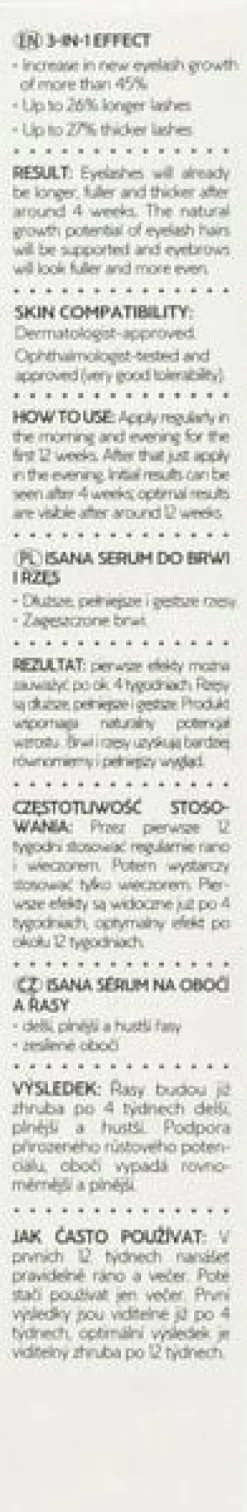 ISANA SERUM DO BRWI I RZĘS 6 ML