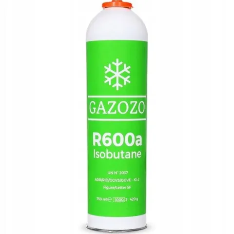 IZOBUTAN r600a GAZ Czynnik Chłodniczy 420g 750ml