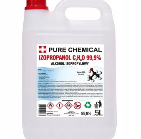 IZOPROPANOL ODTŁUSZCZACZ IPA 99,9% 5l odtłuszczania + rozpylacz