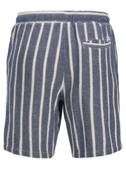 Jack&Jones krótkie joggery JPSTJAIDEN COBA STRIPE JOG SHORTS REG SN 12274413 OCEAN CAVERN M