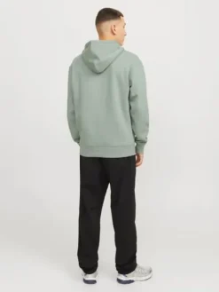 Jack&Jones męska bluza z kapturem JJESTAR BASIC SWEAT HOOD NOOS 12208157 ICEBERG GREEN M
