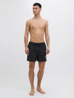 Jack&Jones szorty kąpielowe JPSTMAUI STAR SWIMSHORTS STYD SS25 12287670 BLACK 2XL