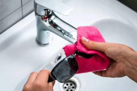 Japoński płyn do codziennego czyszczenia soczewek w okularach SOFT99 spray