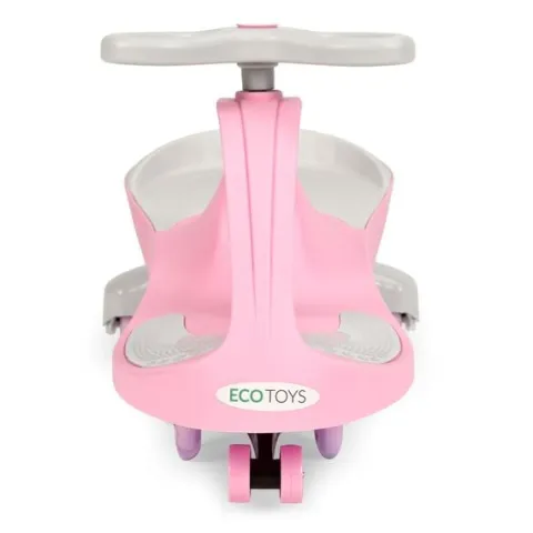 Jeździk grawitacyjny pojazd dla dzieci koła LED różowy ECOTOYS