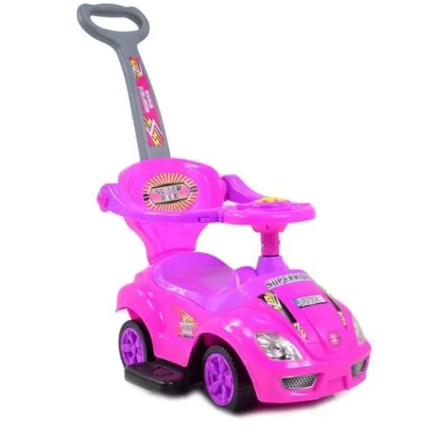 JEŹDZIK, ODPYCHACZ Z DŹWIĘKAMI MEGA CAR 6W 1 Z DASZKIEM/TC202