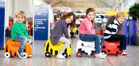Jeździk walizka TRUNKI - jeżdżąca walizeczka 2w1