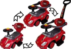 Jeździk z Pchaczem Mega Car 3w1 Czerwony