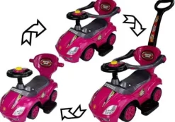 Jeździk z Pchaczem Mega Car 3w1 Różowy
