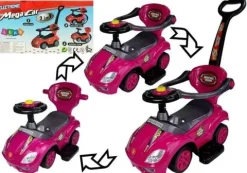 Jeździk z Pchaczem Mega Car 3w1 Różowy