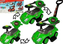 Jeździk z Pchaczem Mega Car 3w1 Zielony