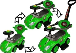 Jeździk z Pchaczem Mega Car 3w1 Zielony